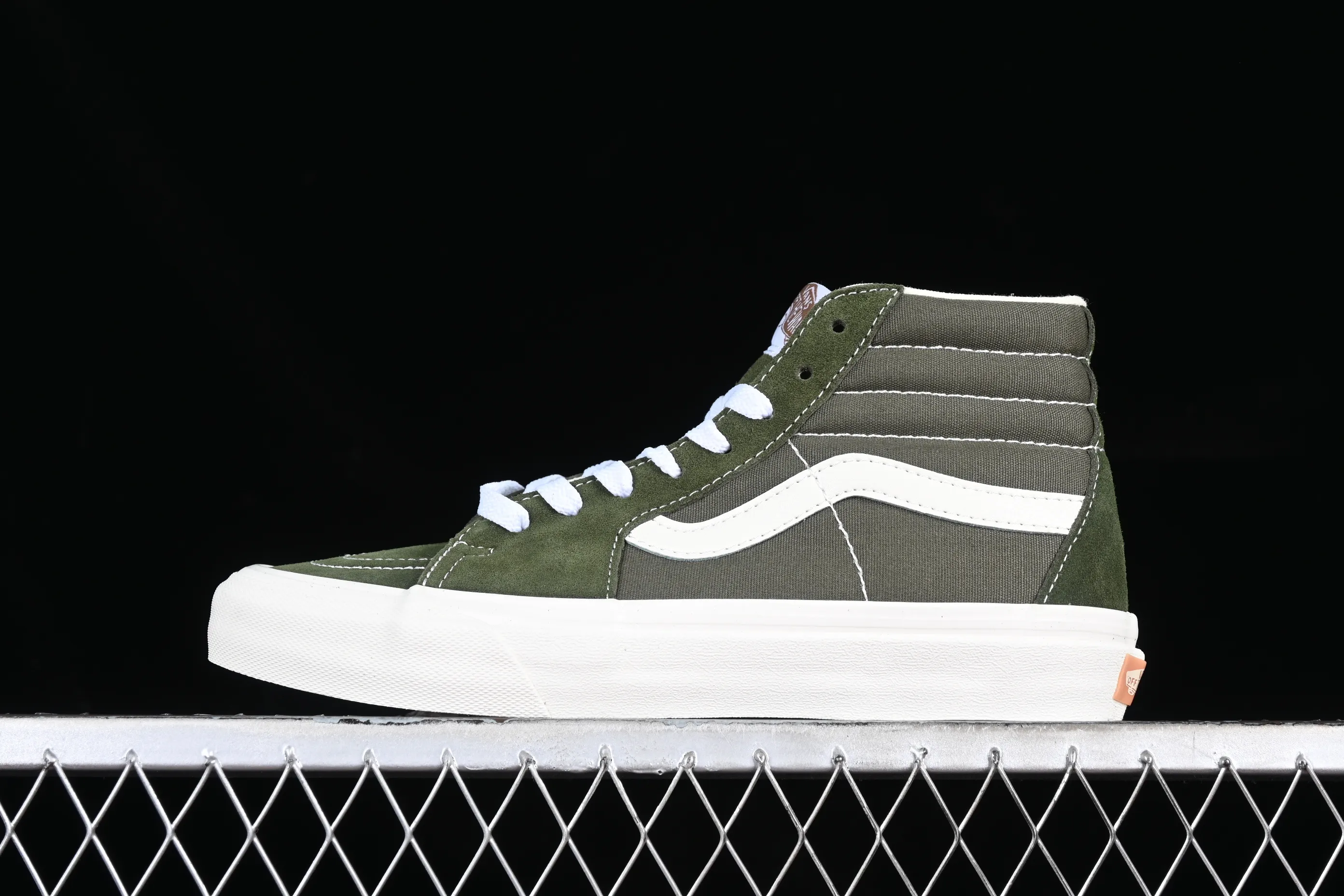 All categories Vans Vans series Vans Hi Vans high-top Vans SK8-Hi VR3 olive green Vans official Anaheim high-end branch high-top casual sneakers VN0005UN50K
